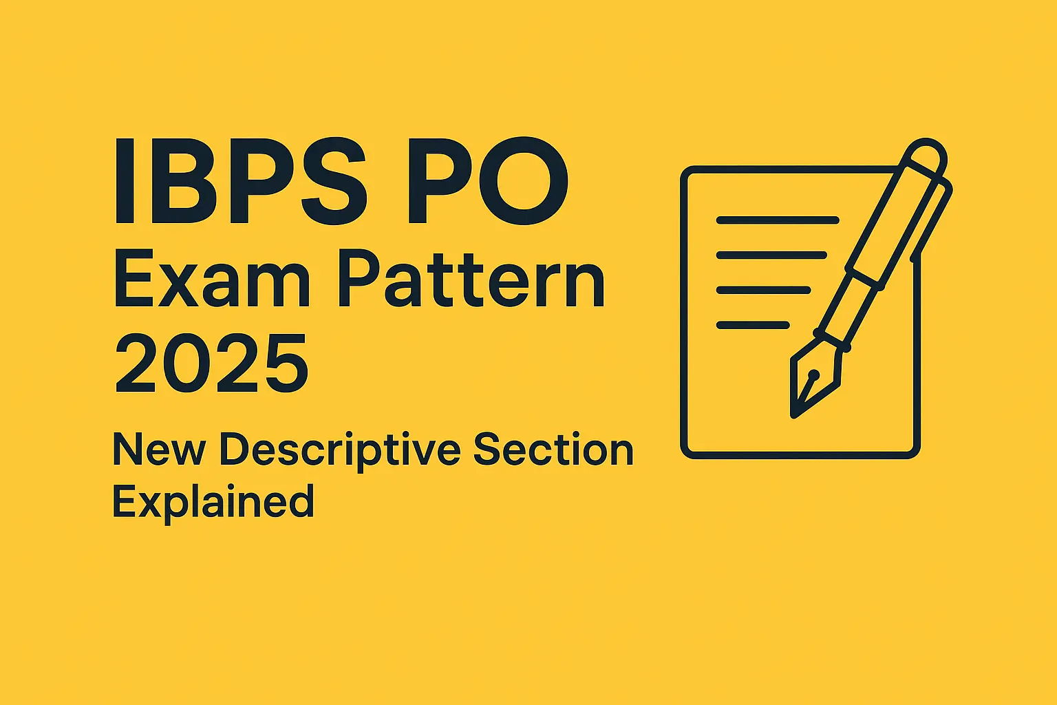 IBPS PO Exam Pattern changes