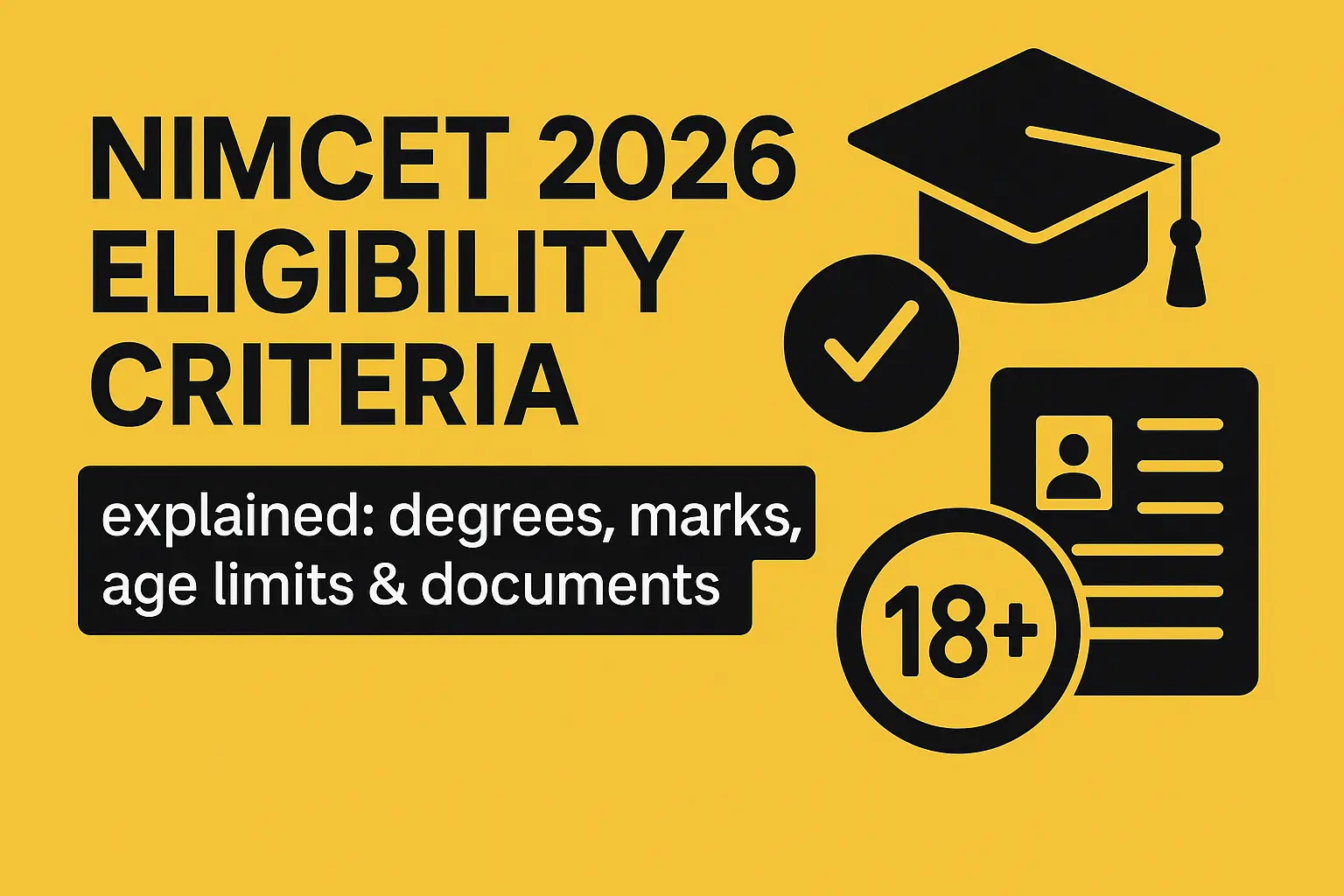 NIMCET 2026 eligibility criteria